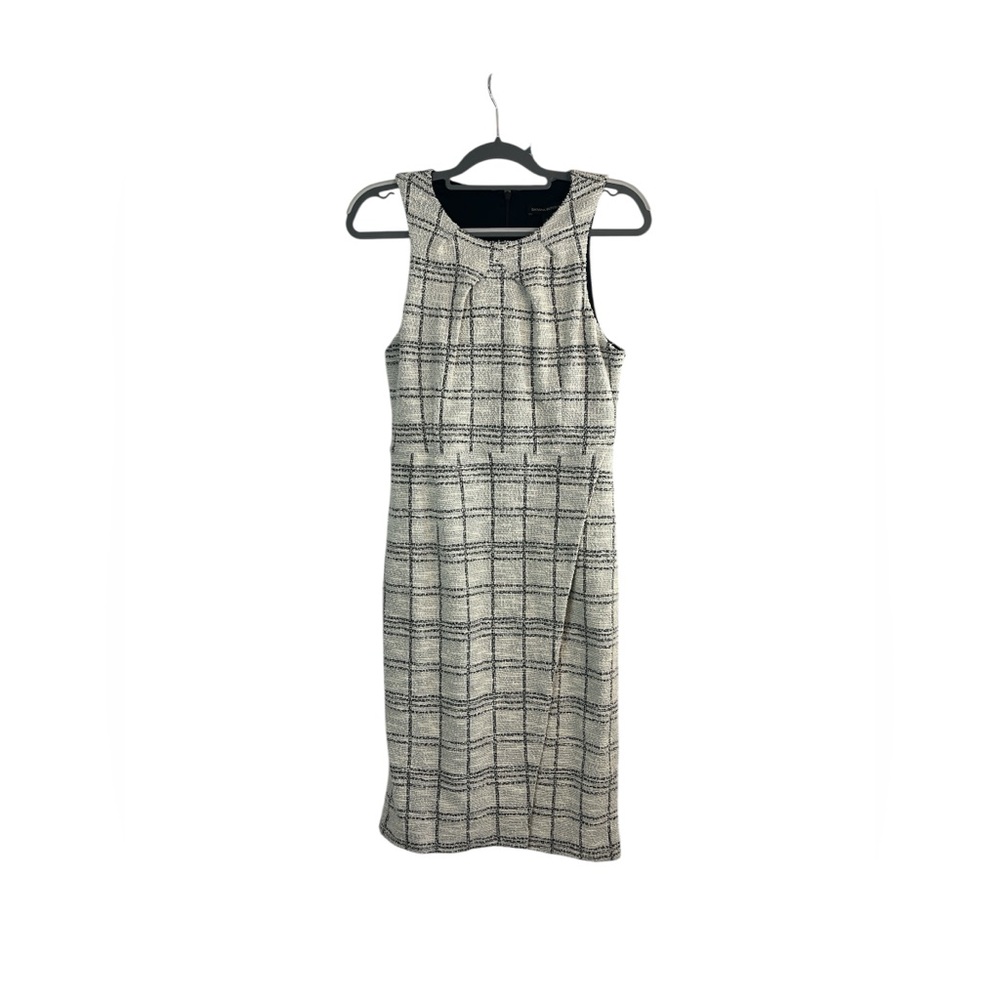 Banana Republic Tweed Midi Dress Size 4 NWT Black White Career Business‎ Sheath
